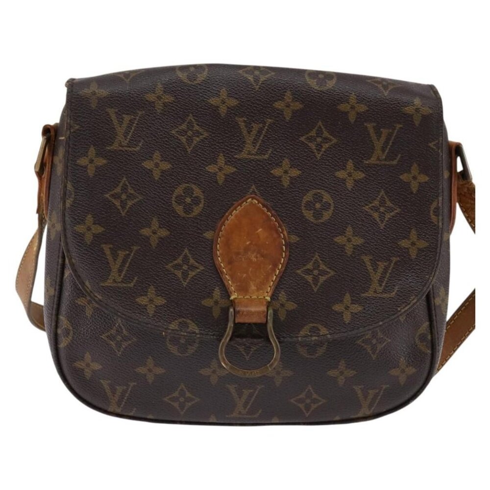 Authentic LOUIS VUITTON Monogram Saint Cloud GM Shoulder Bag M51242 LV - Picture 5 of 16